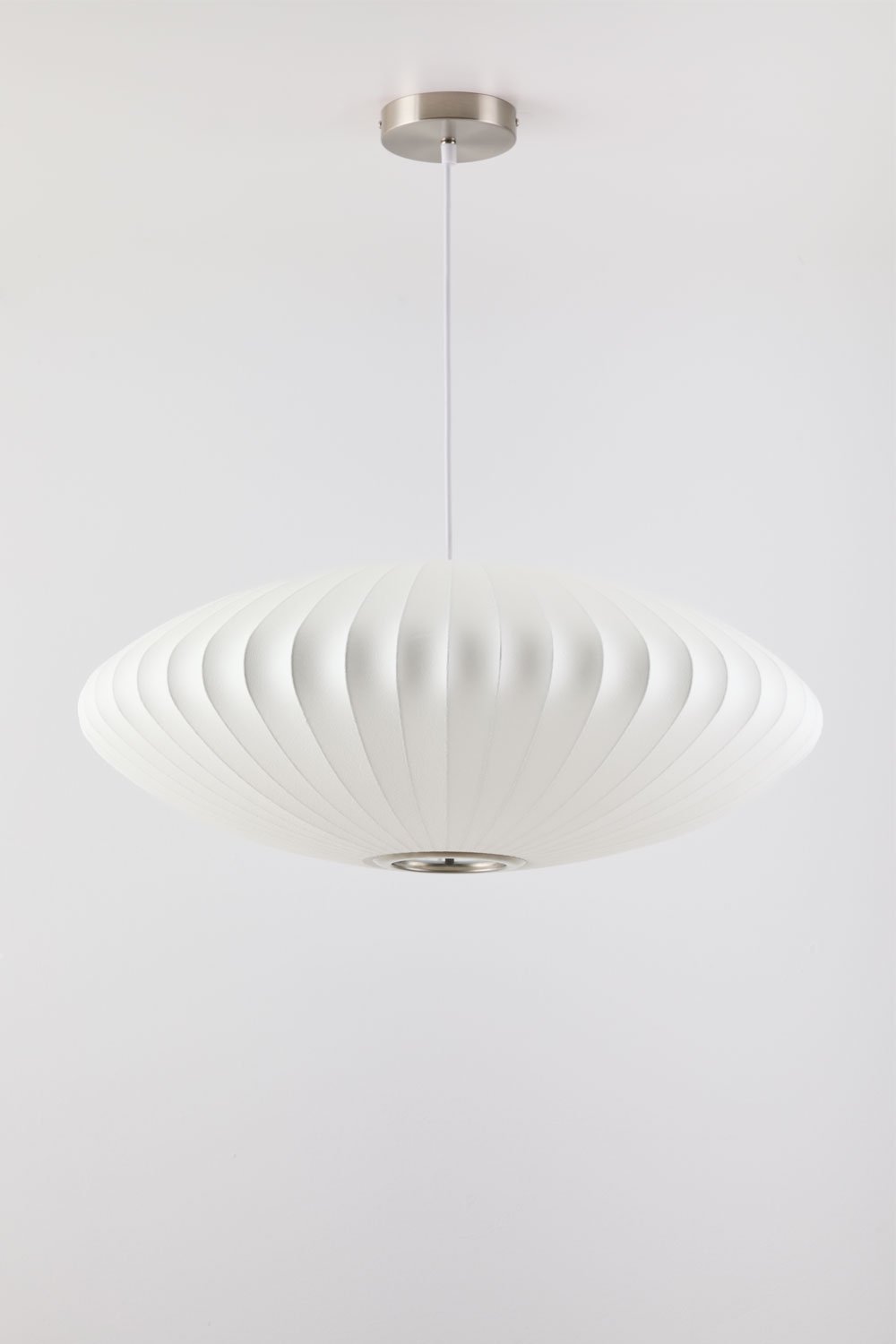 Plafondlamp in kunstzijde en ijzer Worel, galerij beeld 2