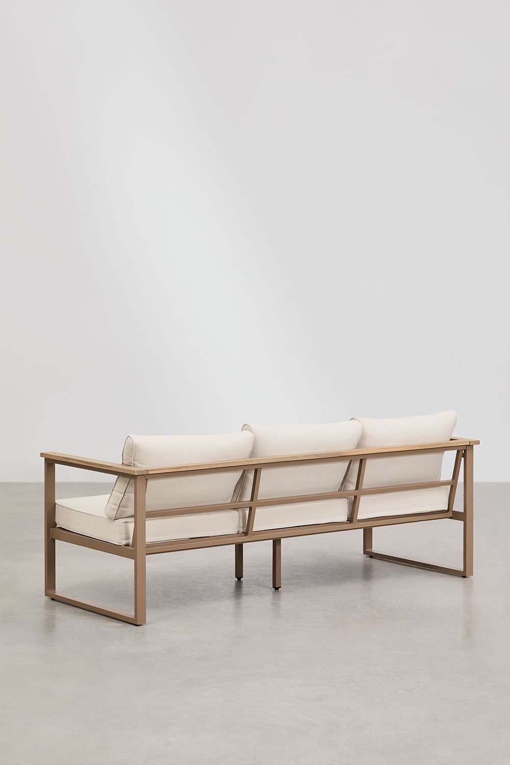 Lipov tuinset met 3-zitsbank en salontafel in aluminium en acaciahout 110x55cm, galerij beeld 5