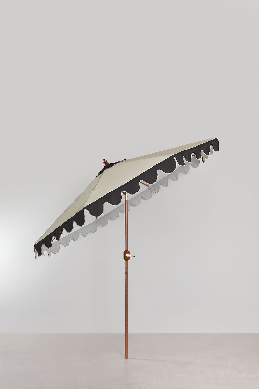 Parasol Ø260 cm in stof en aluminium Aneli, galerij beeld 2