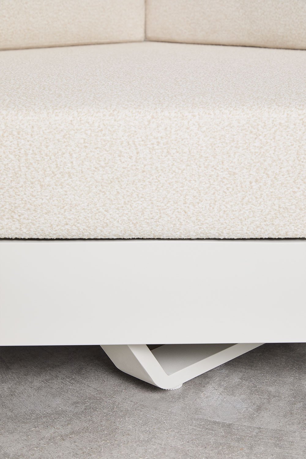 Hoekfauteuil voor modulaire aluminium bank Yarilo, galerij beeld 6