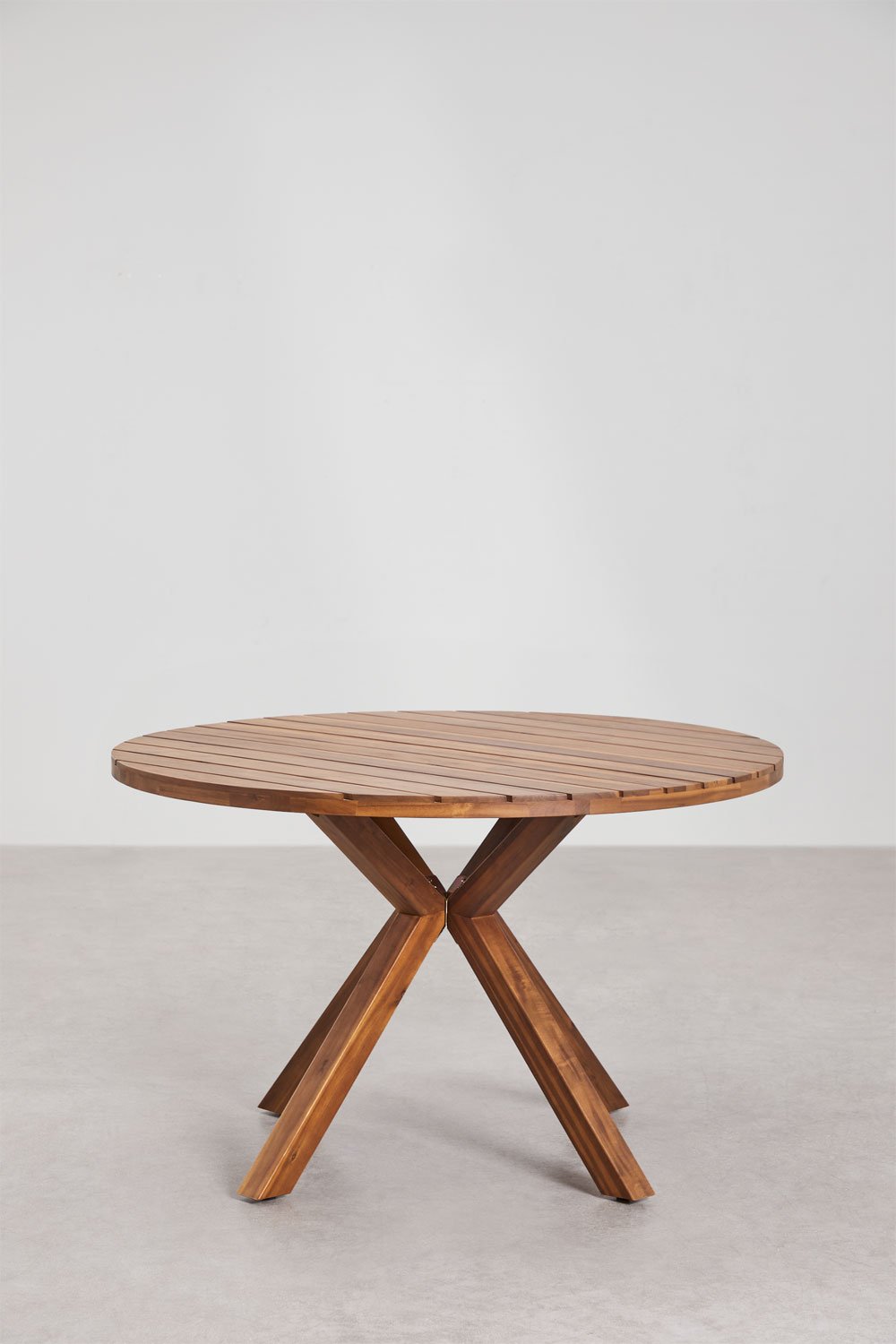 Naele Ronde Houten Eettafel   , galerij beeld 2
