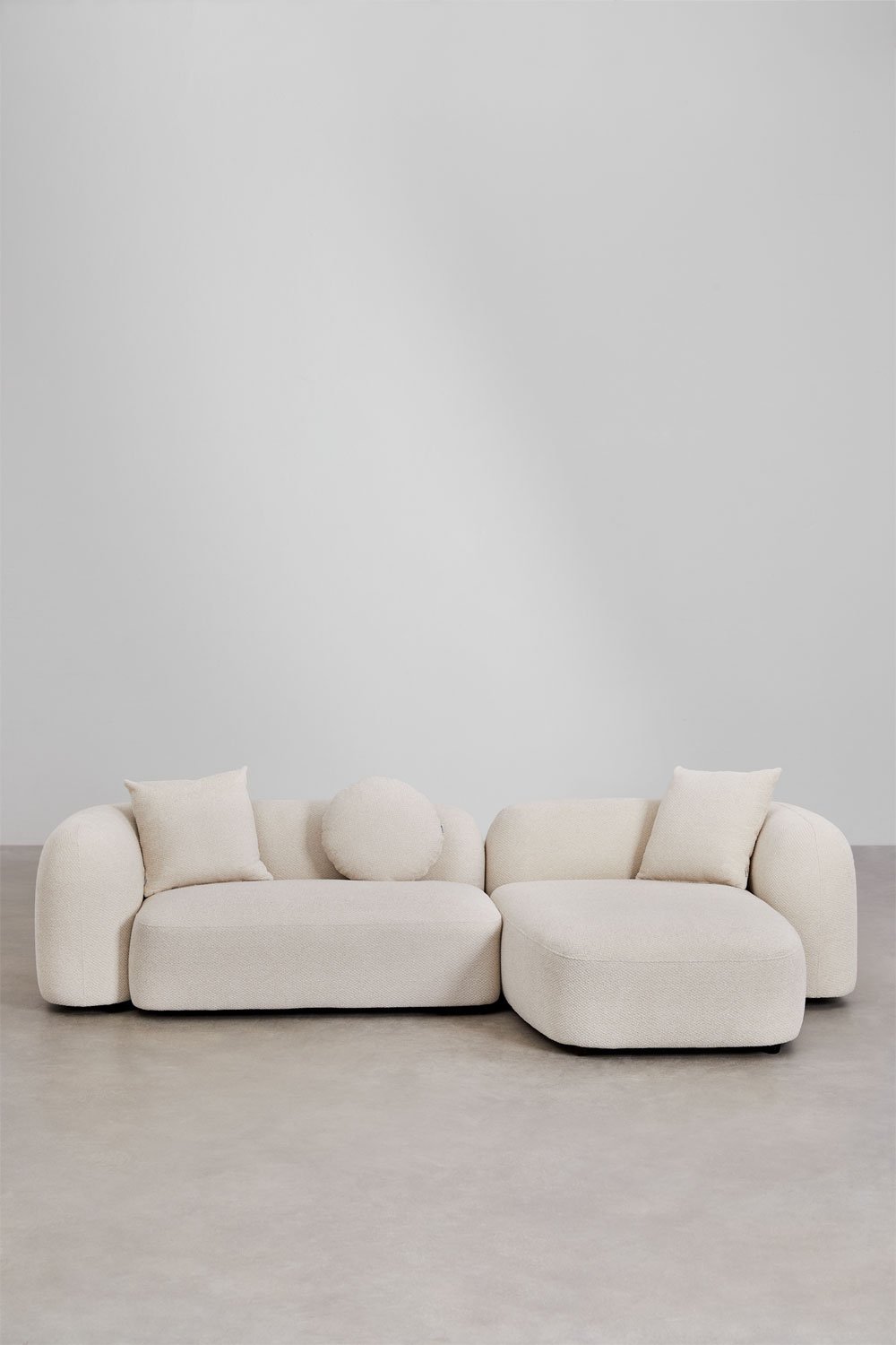 2-delige modulaire chaise longue-bank rechts, in Coco Chenille   , galerij beeld 4