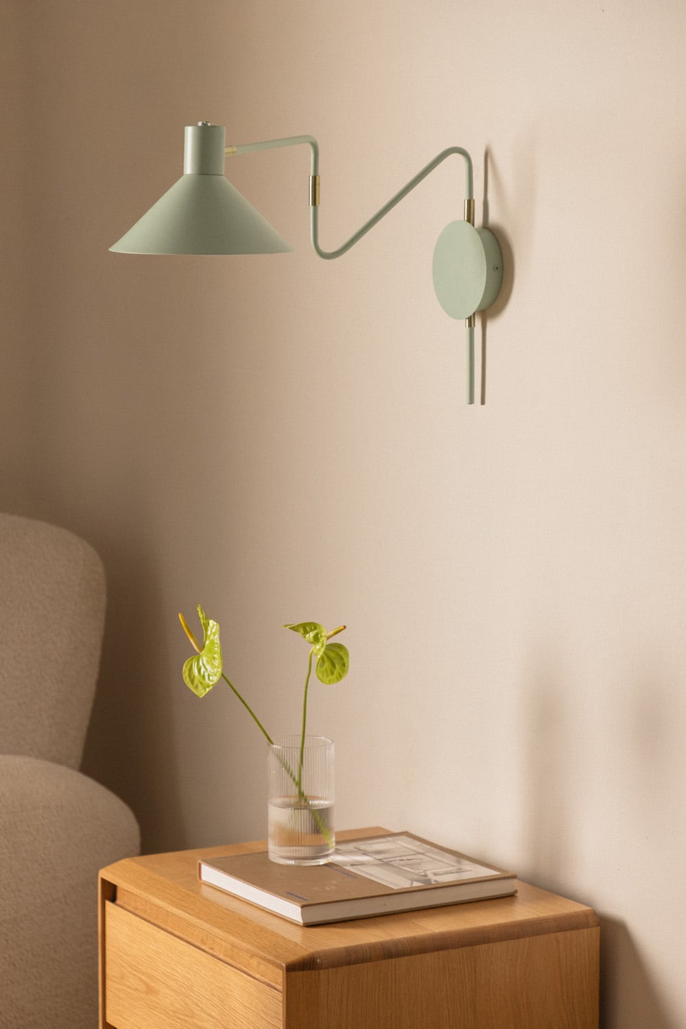 Lustre de Parede SKLUM Lizz Ferro Preto