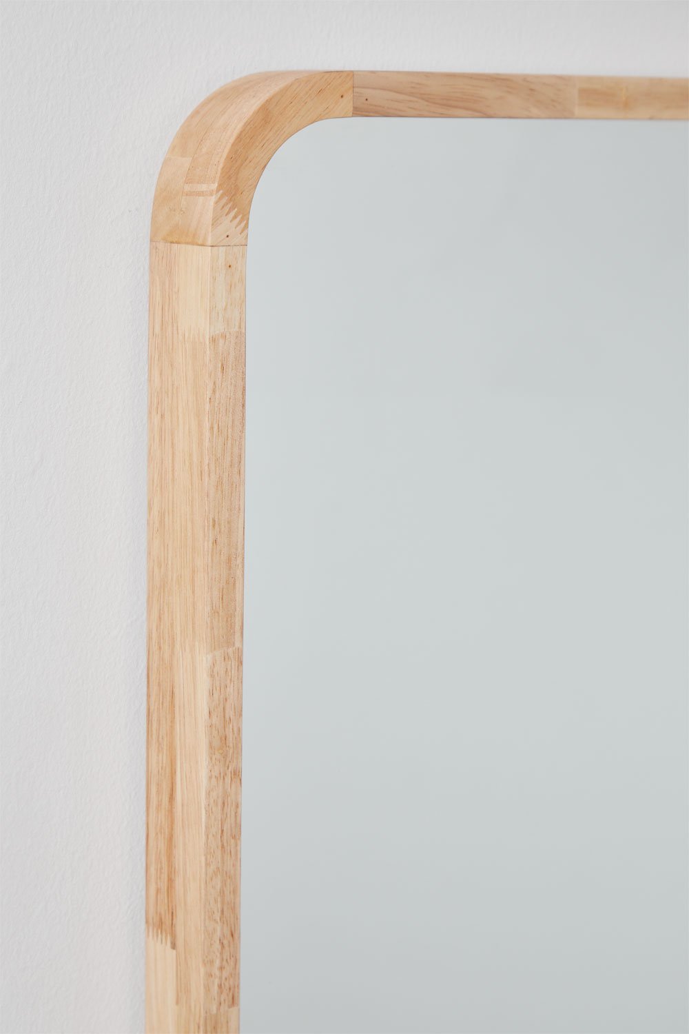 Rechthoekige wandspiegel 90x170 cm in eikenhout Ornella, galerij beeld 5