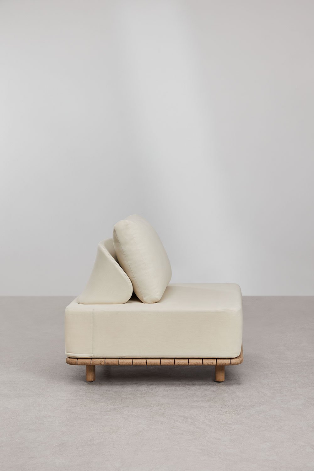 Portet fauteuil in acacia, galerij beeld 4