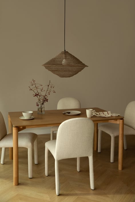 Rechthoekige eettafel in MDF Munden