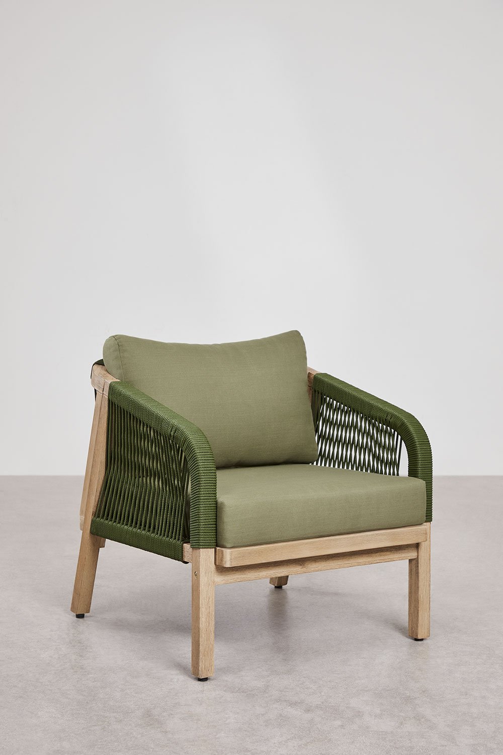 Acaciahouten fauteuil Dubai, galerij beeld 1