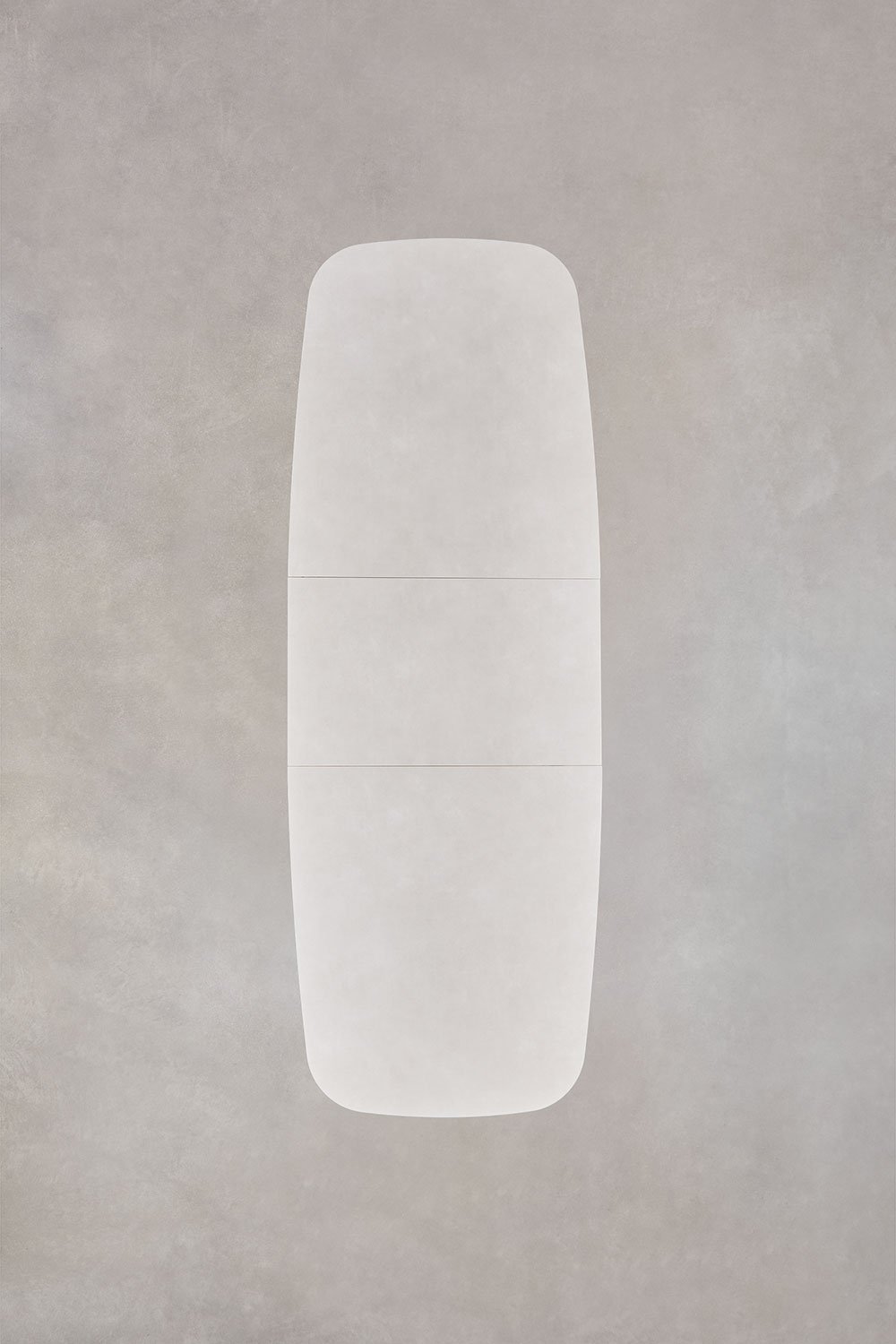 Uitschuifbare rechthoekige eettafel 220-280x100 cm in keramiek en aluminium Zinti, galerij beeld 9