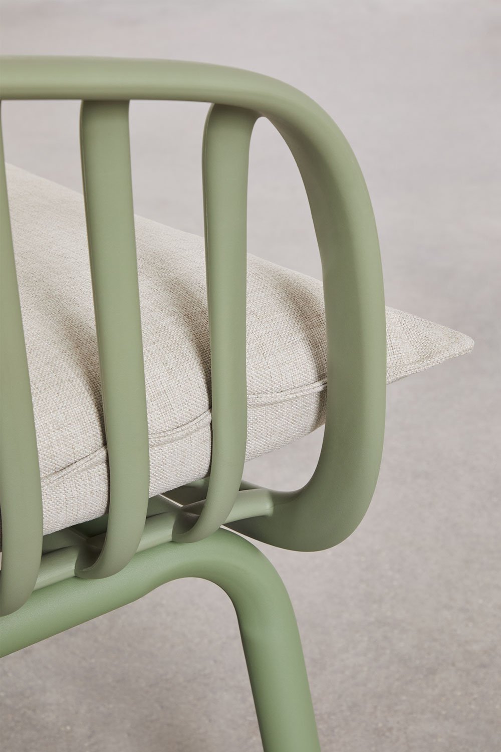 Pack van 2 tuinstoelen van staal en polypropyleen Aradina, galerij beeld 8