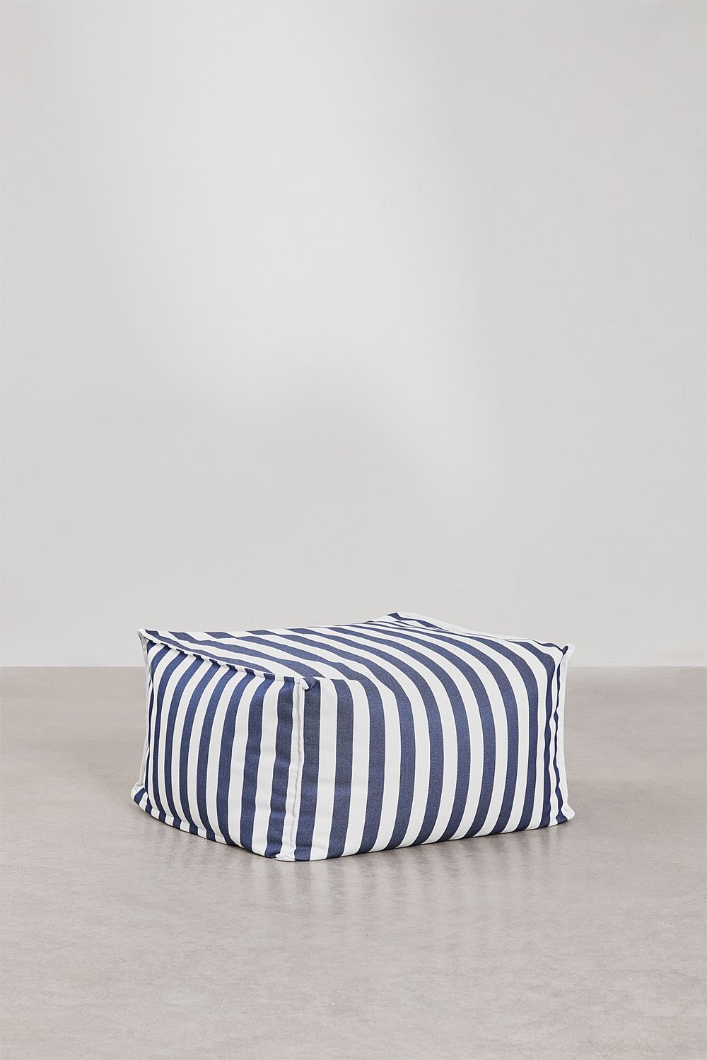 Rechthoekige poef 75x65 cm voor modulaire bank in Sandel stof, galerij beeld 1