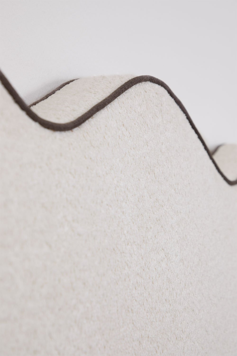 Hoofdbord voor 150cm bed in wit bouclé Elenor, galerij beeld 5