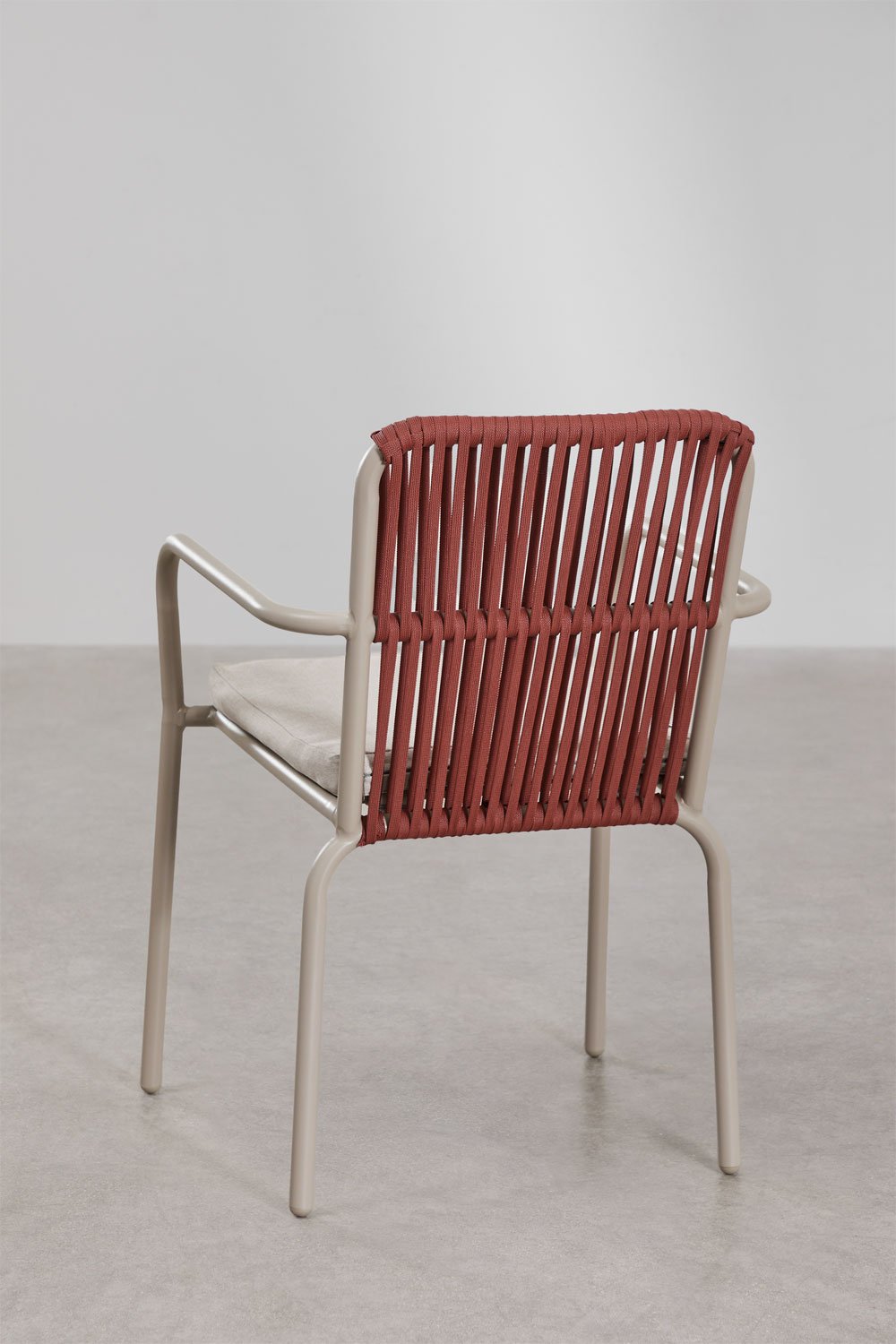 Set van 2 stapelbare tuinstoelen met armleuningen van aluminium Alberta, galerij beeld 5