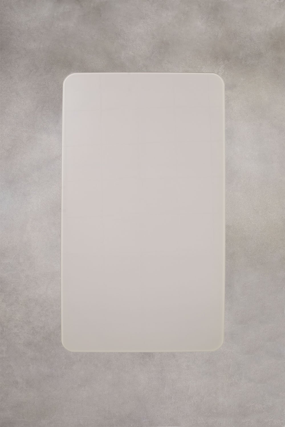 Rechthoekige tuintafel 160x90 cm in glas en aluminium Arhiza     , galerij beeld 6