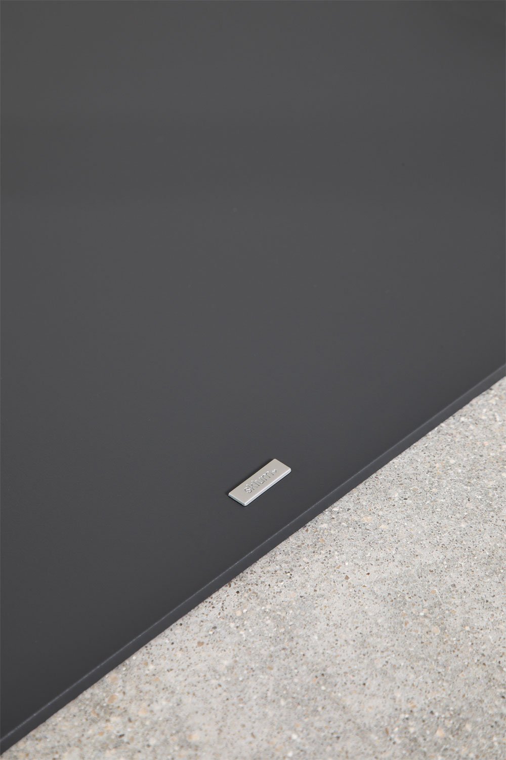 Vierkante parasolvoet 60x60 cm in Peuet staal, galerij beeld 5