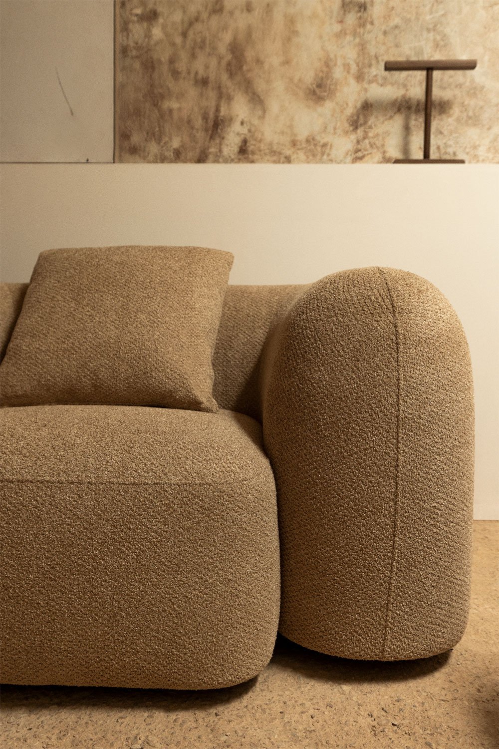 Fauteuil in chenille Coco, galerij beeld 2