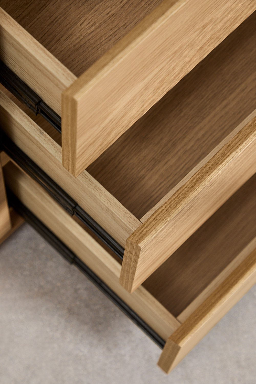 Rechthoekig dressoir 140x45 cm in Burundi MDF, galerij beeld 7