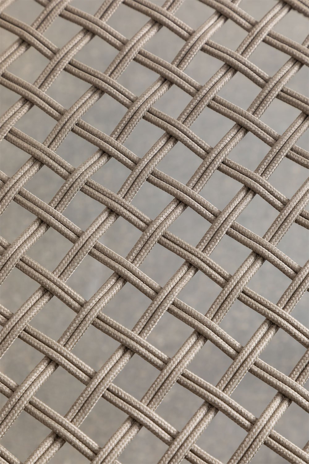 Set van 2 hoge tuinkrukken 75 cm met armleuningen van aluminium en mokkabruin vlechtwerk Nediam, galerij beeld 6