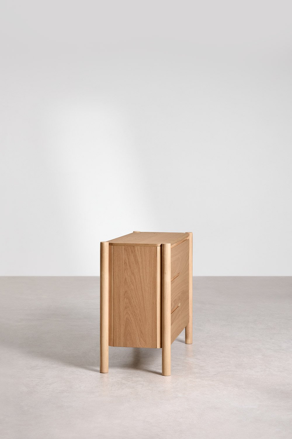 Rechthoekige dressoirkast 110x45 cm in MDF met Munden eikenfineer, galerij beeld 4