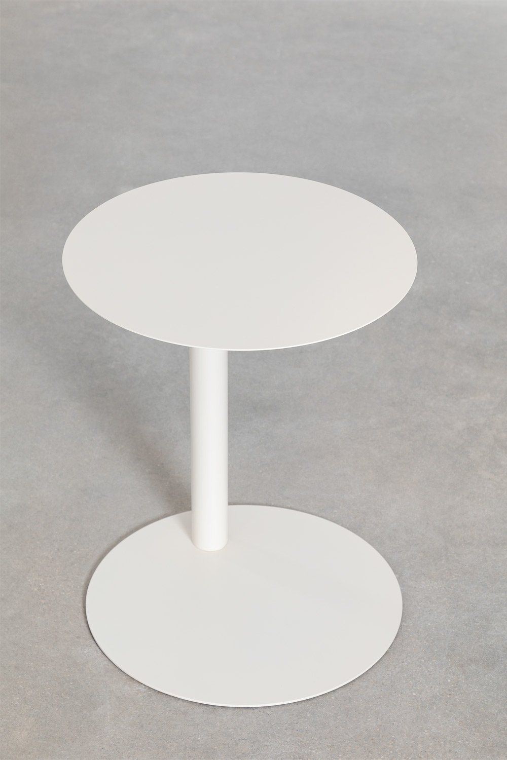 Ronde bijzettafel Ø40 cm in roestvrij staal Yannik, galerij beeld 3