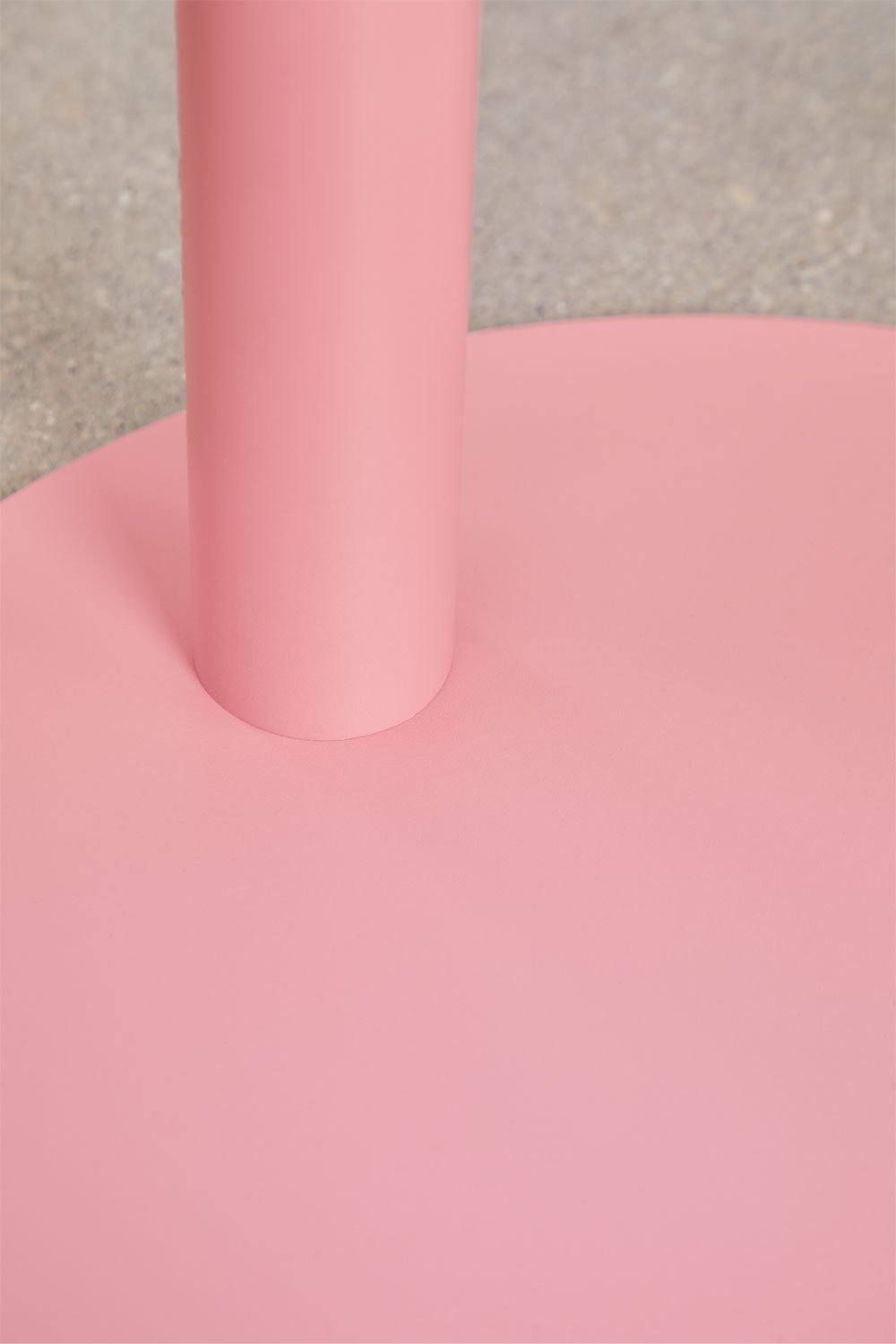 Ronde bijzettafel Ø40 cm in roestvrij staal Yannik, galerij beeld 5