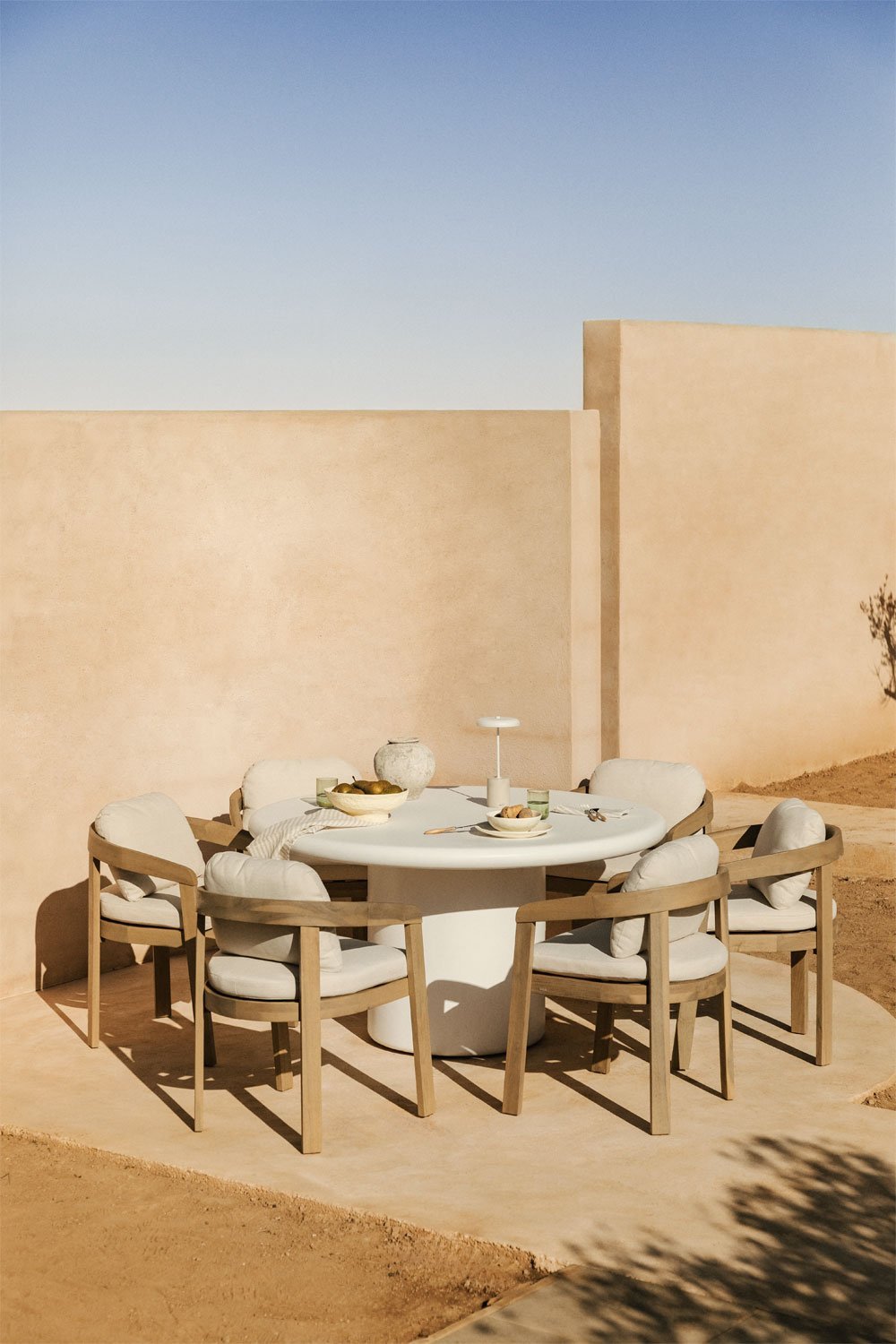 Namara ronde cementen tuintafel, galerij beeld 6