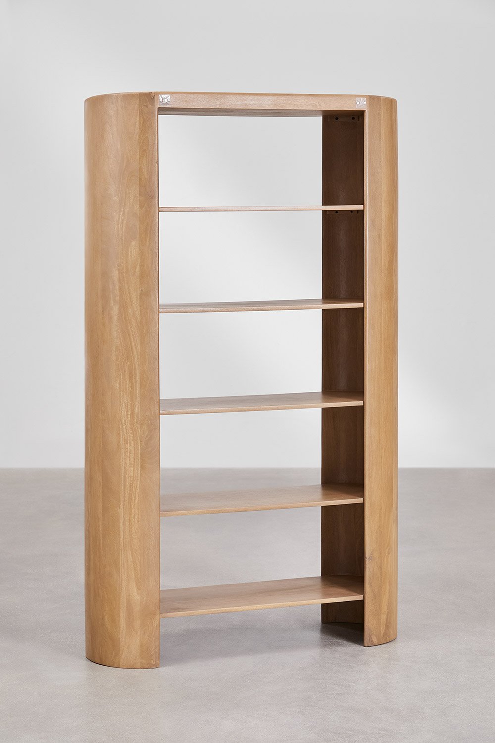 Sidney mangohouten plankenkast 110x190 cm met 6 planken, galerij beeld 5