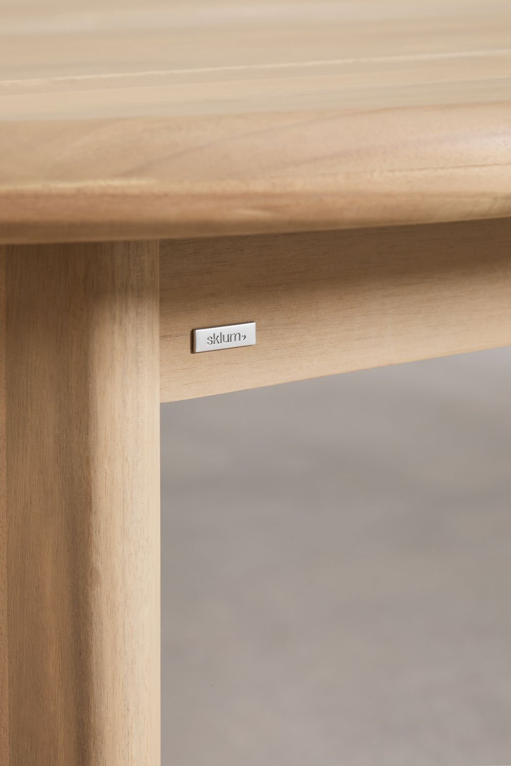 Ovale tuintafel 240x100 cm in Uleno acaciahout, galerij beeld 7