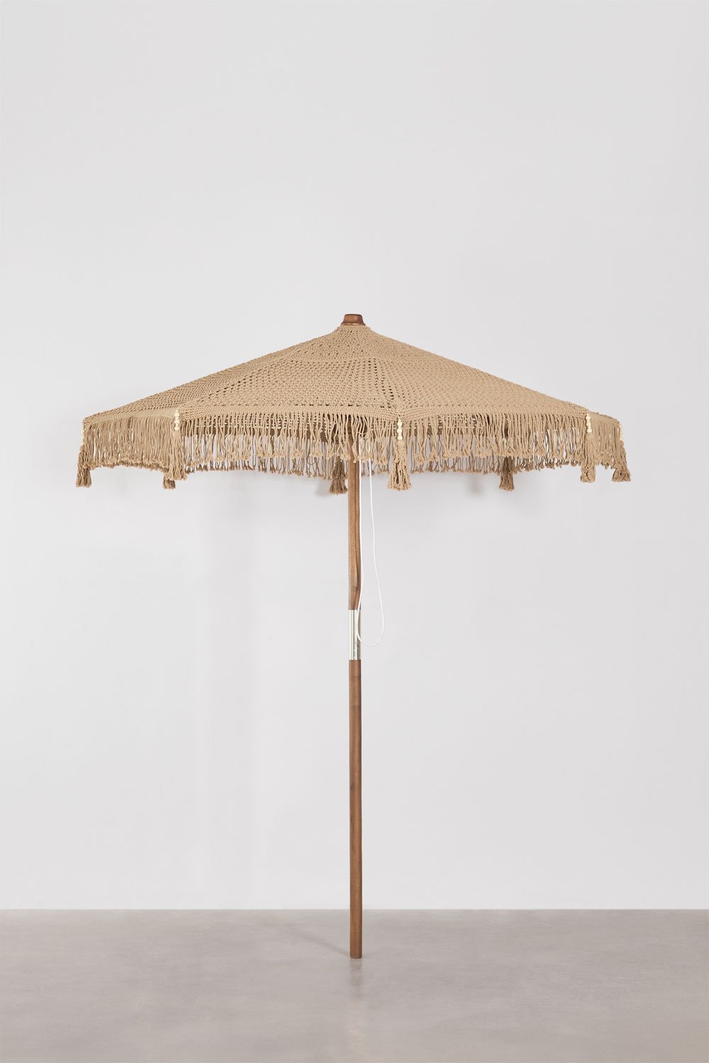 Tongariki teak en katoenen parasol, galerij beeld 3