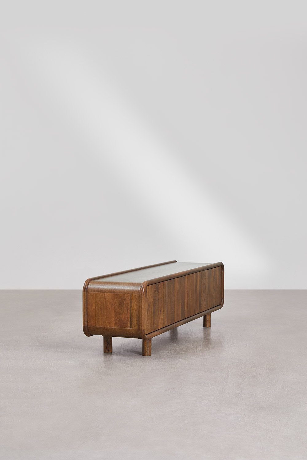 TV-meubel 175x45 cm in mangohout Gina, galerij beeld 4