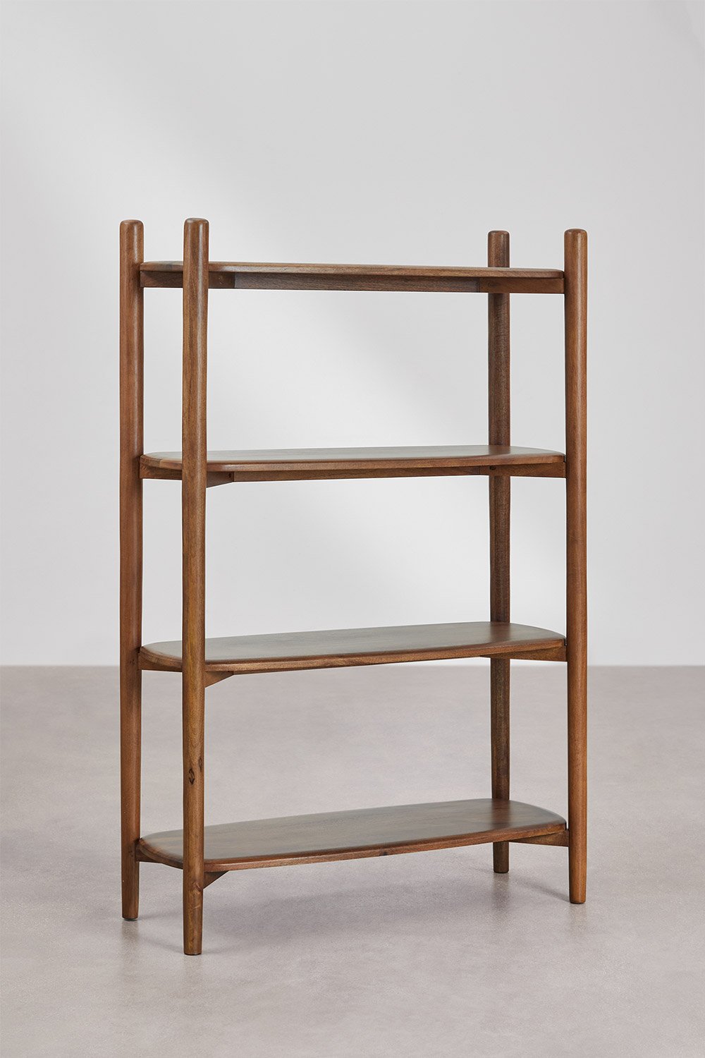 4-plank mangohouten rek Gina, galerij beeld 3