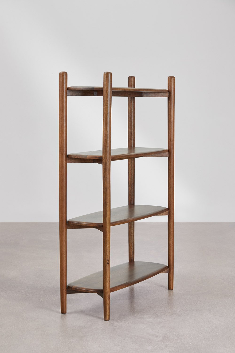 4-plank mangohouten rek Gina, galerij beeld 4