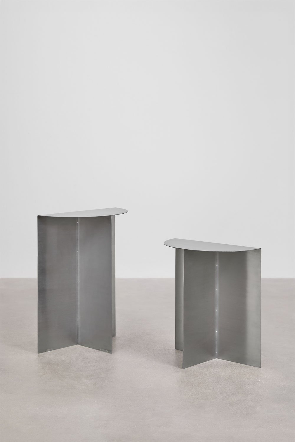 Bijzettafel 40x20 cm in roestvrij staal Nadina, galerij beeld 8