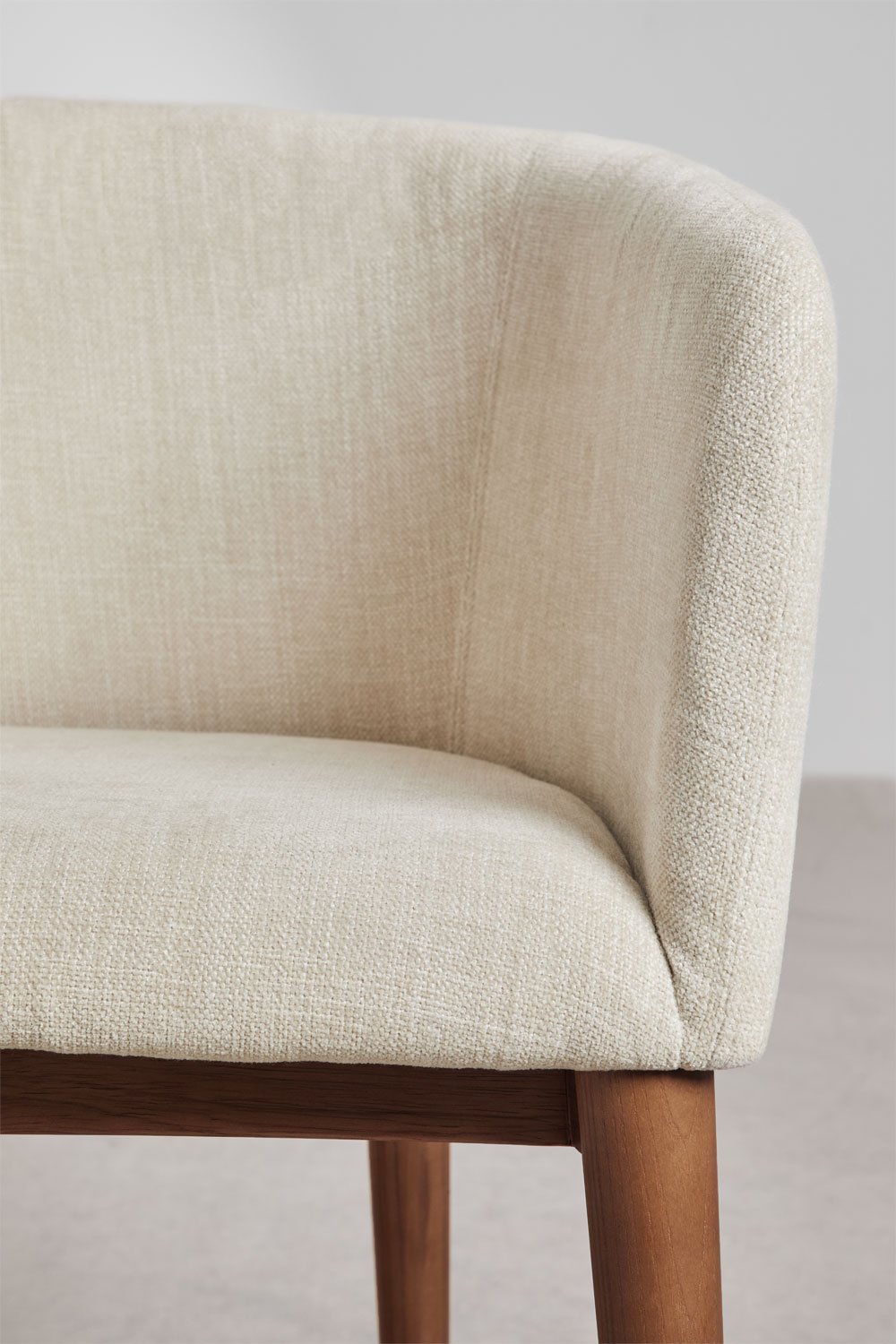 Set van 2 Bunia gestoffeerde eetkamerstoelen met armleuningen, galerij beeld 6