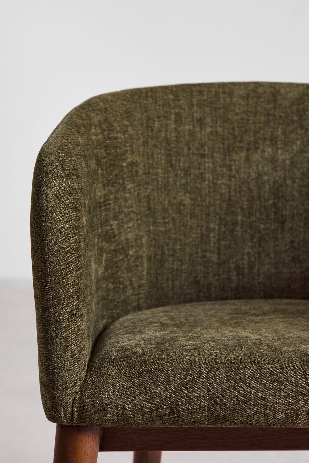 Set van 4 Bunia gestoffeerde eetkamerstoelen met armleuningen, galerij beeld 6