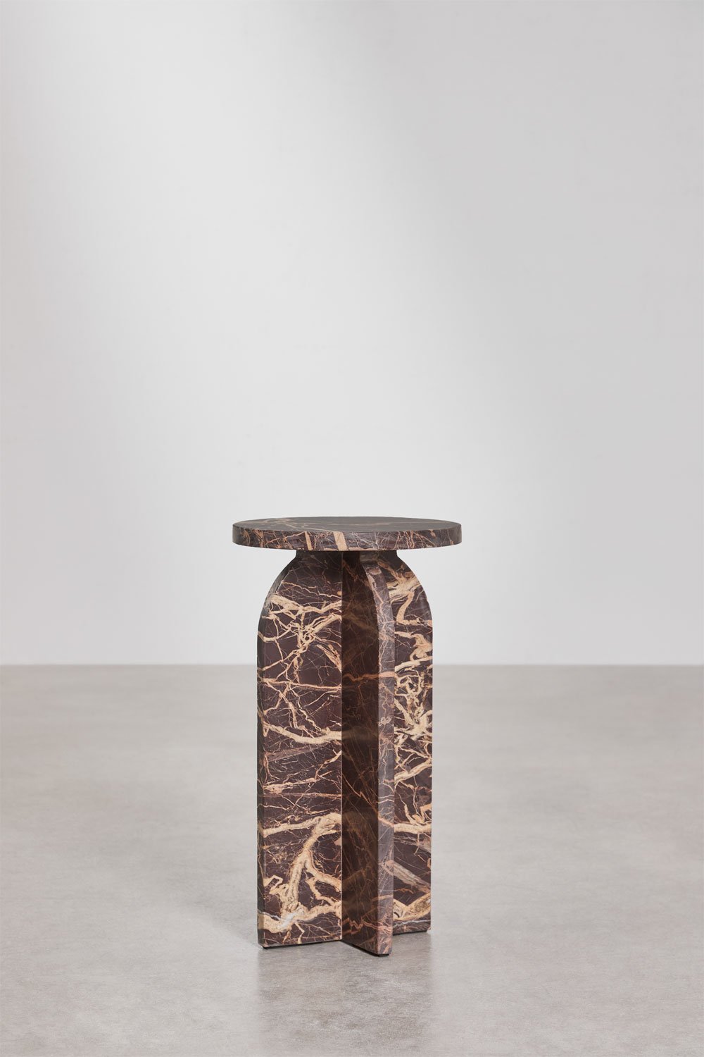 Ronde bijzettafel Ø30 cm in marmer Graham, galerij beeld 4