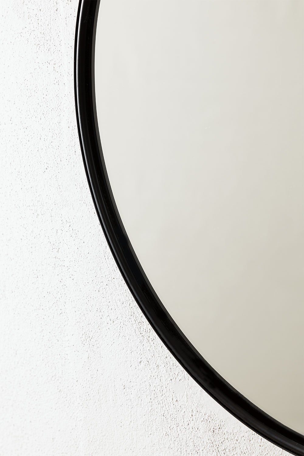 Ronde wandspiegel Ø50 cm voor badkamer in ijzer Alnie, galerij beeld 3