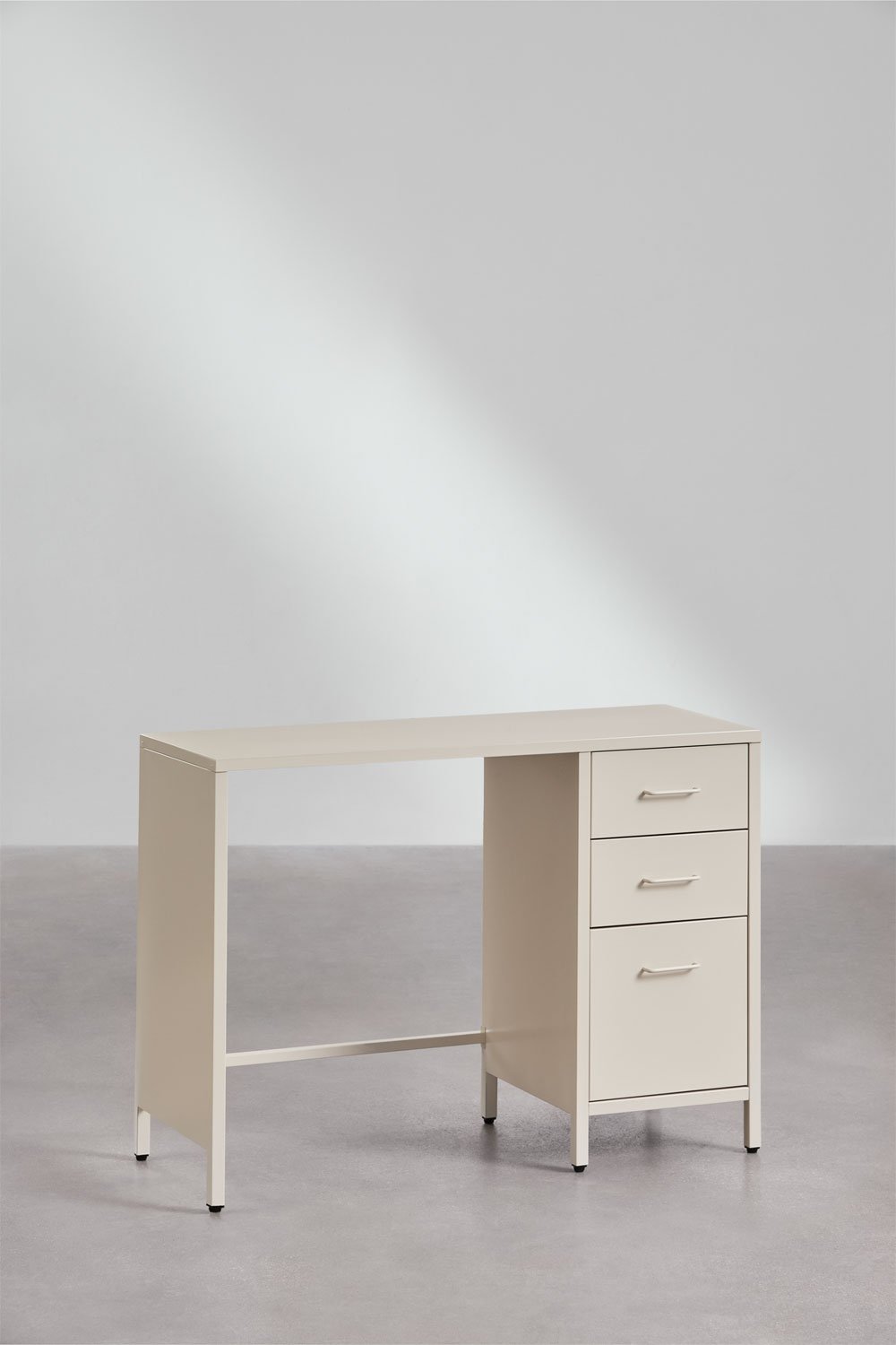Bureau set met lades, ladekast en stalen plank Janine, galerij beeld 4