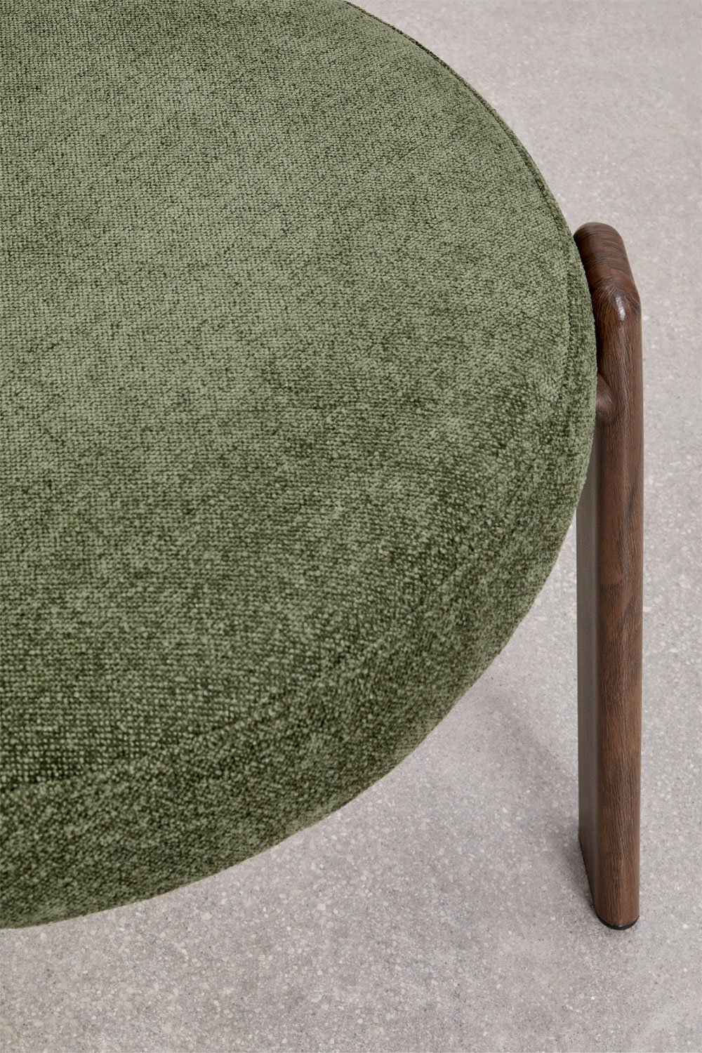 Set van 4 gestoffeerde eetkamerstoelen van ijzer Jolie, galerij beeld 8