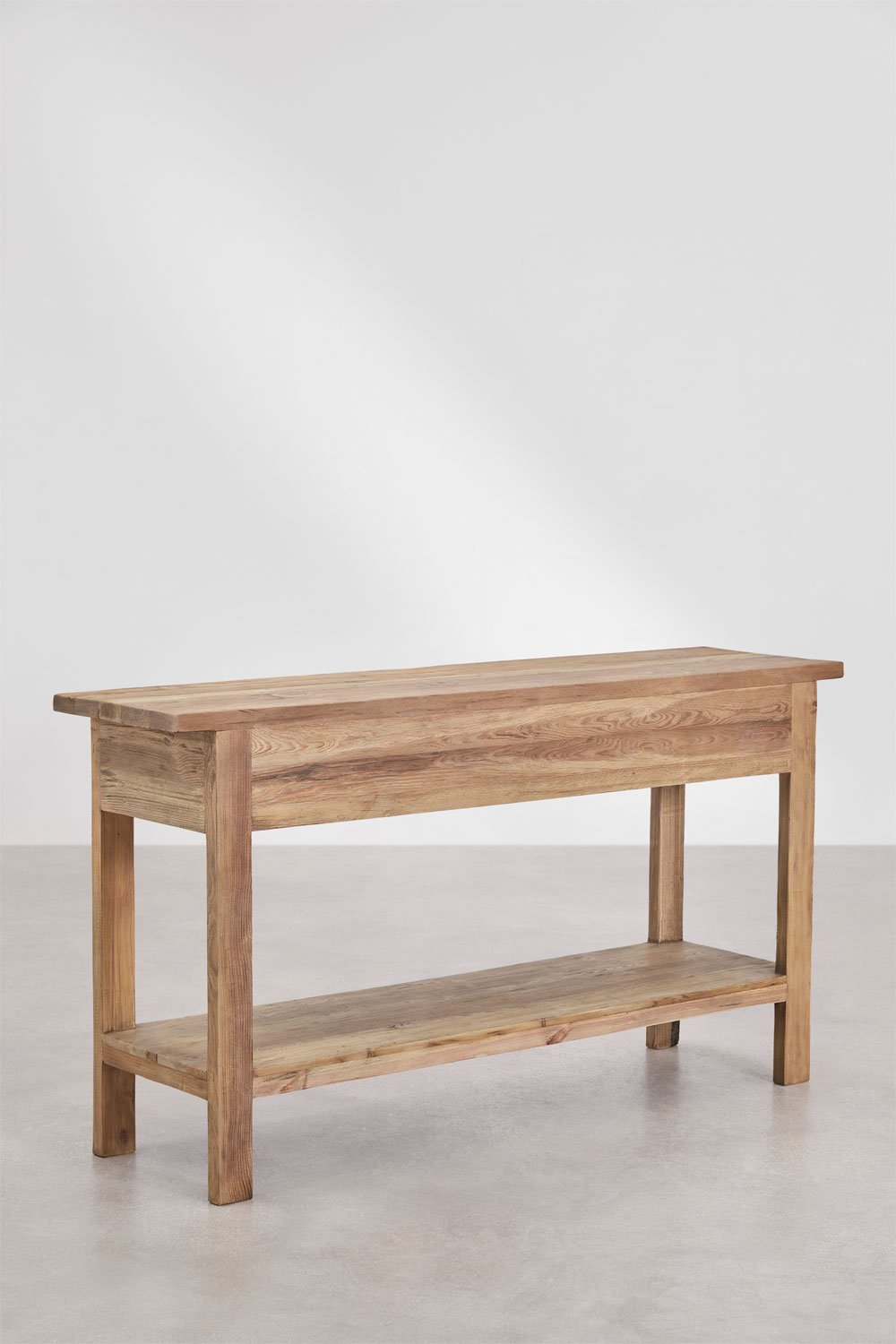 Inkomhalconsole 170x45 cm in gerecycled hout Kirena, galerij beeld 5