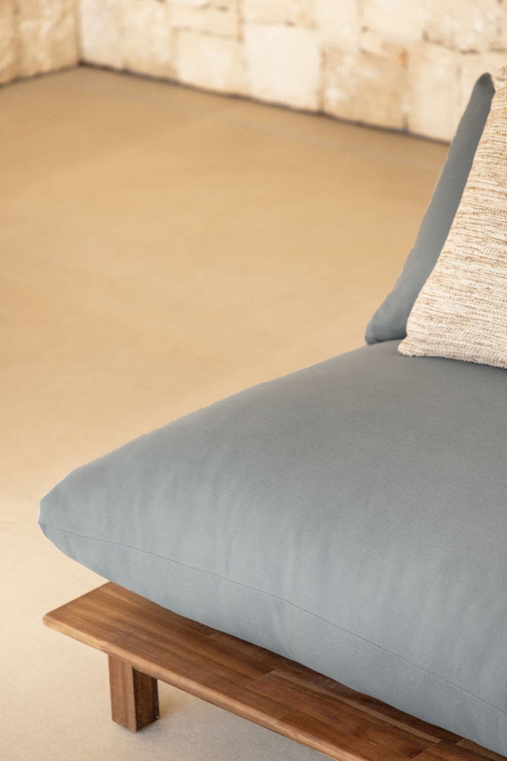 Tuinset met 4-delige modulaire relax tuinbank en salontafel in Brina acacia hout , galerij beeld 2