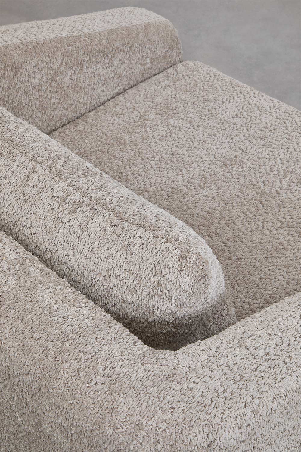 Dalila slaapfauteuil in bouclé stof, galerij beeld 9