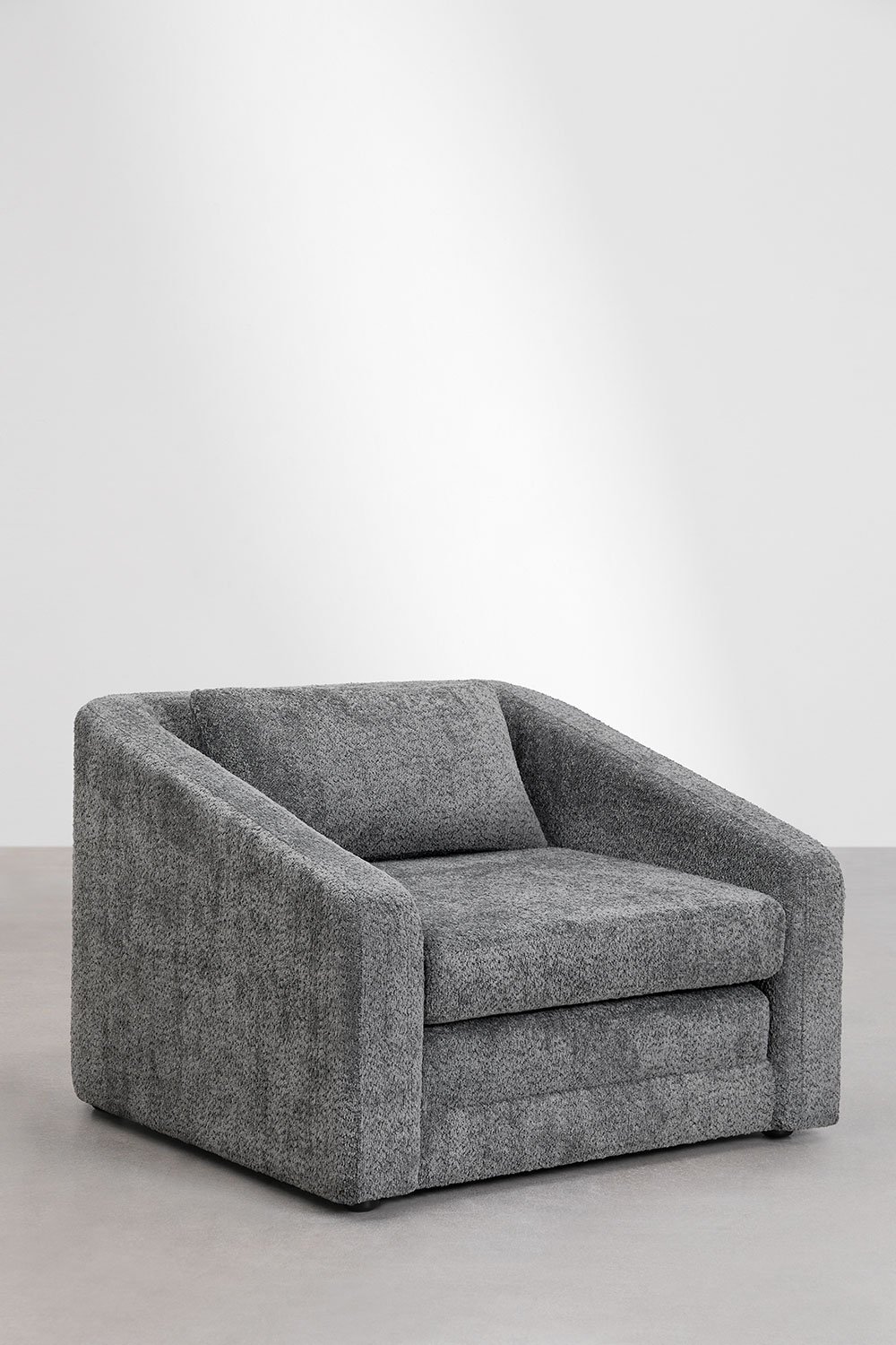 Dalila slaapfauteuil in bouclé stof, galerij beeld 3