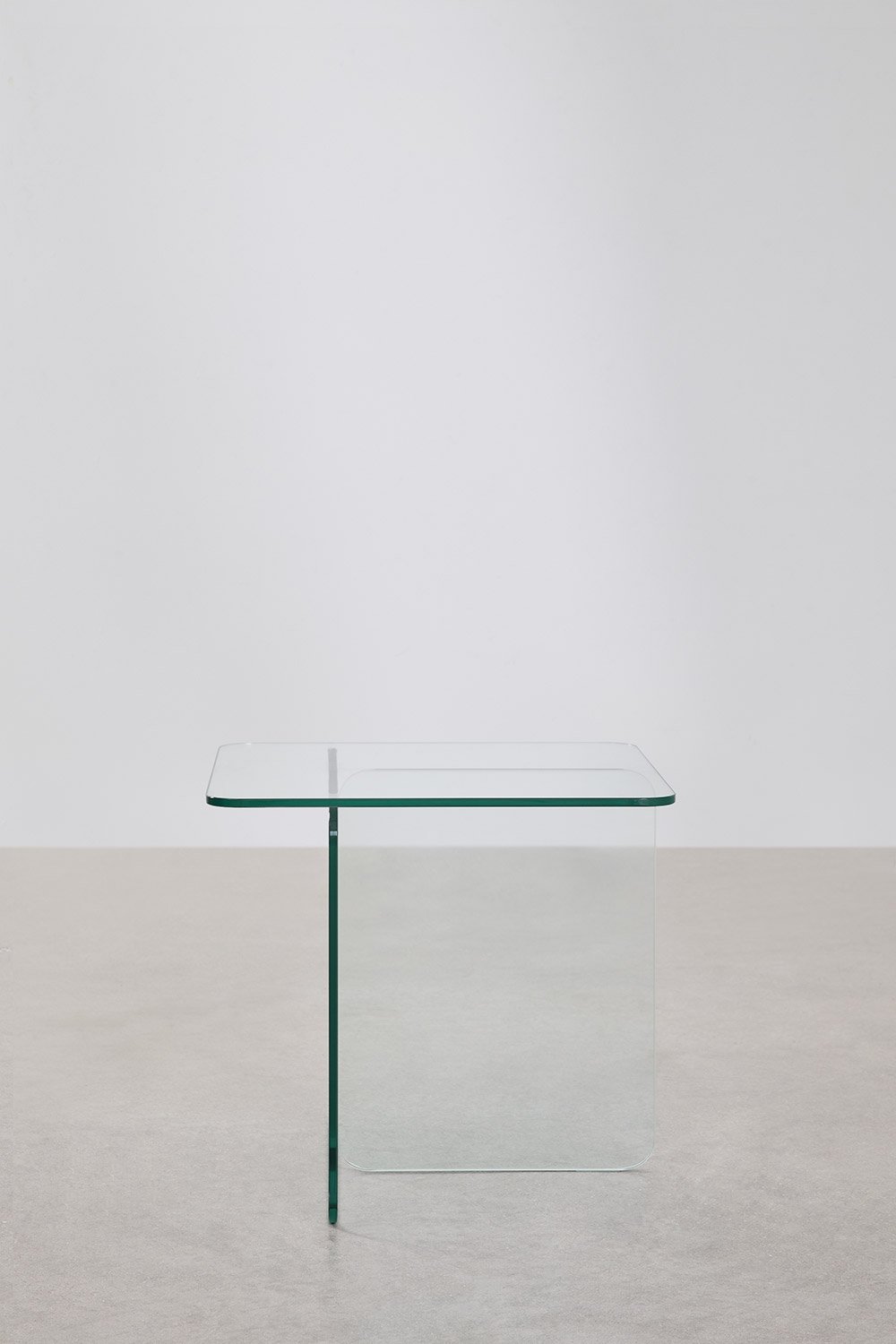 Eliana vierkante bijzettafel 50x50 cm in gehard glas, galerij beeld 5