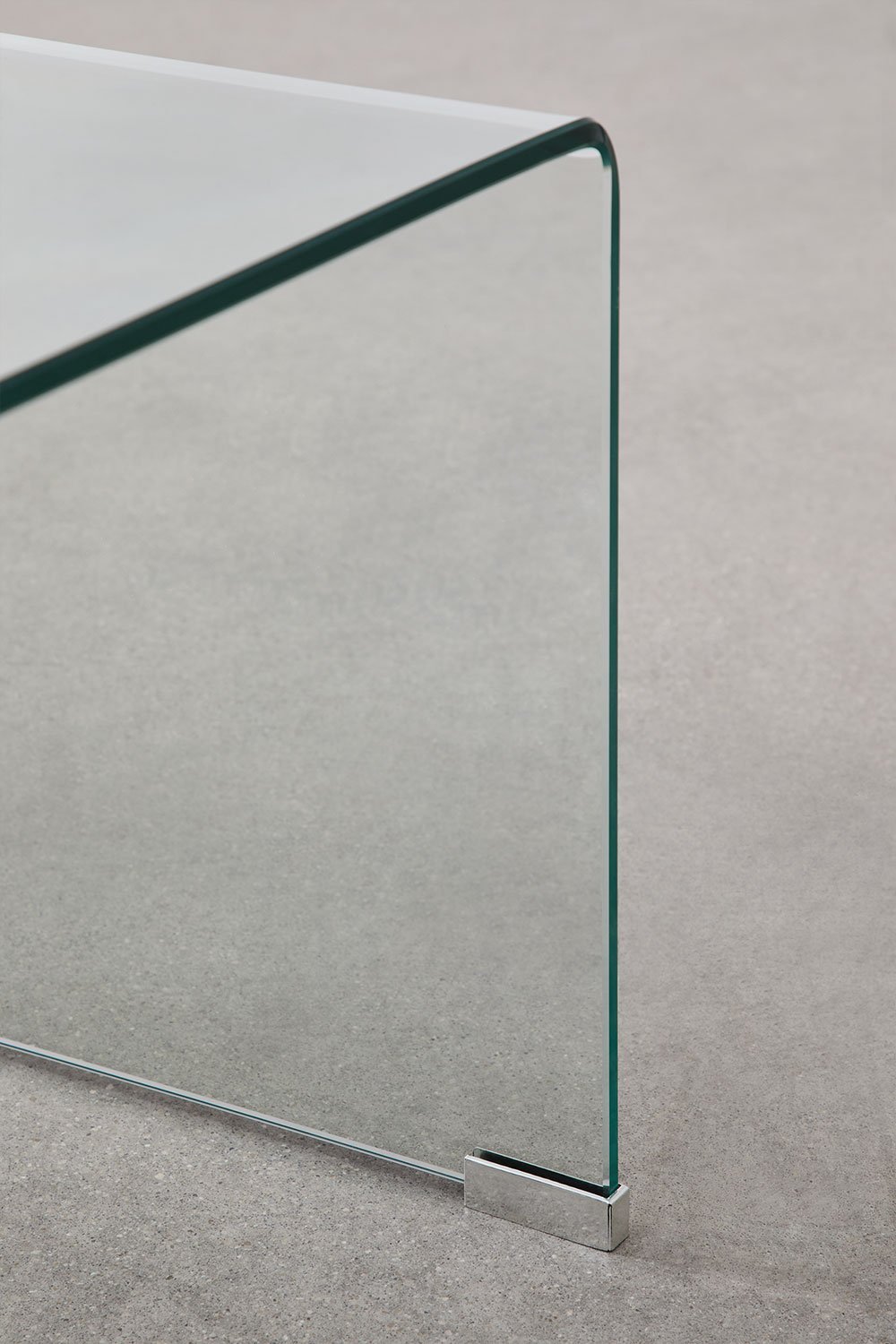 Salontafel 120x60 cm van gehard glas Soloy, galerij beeld 7