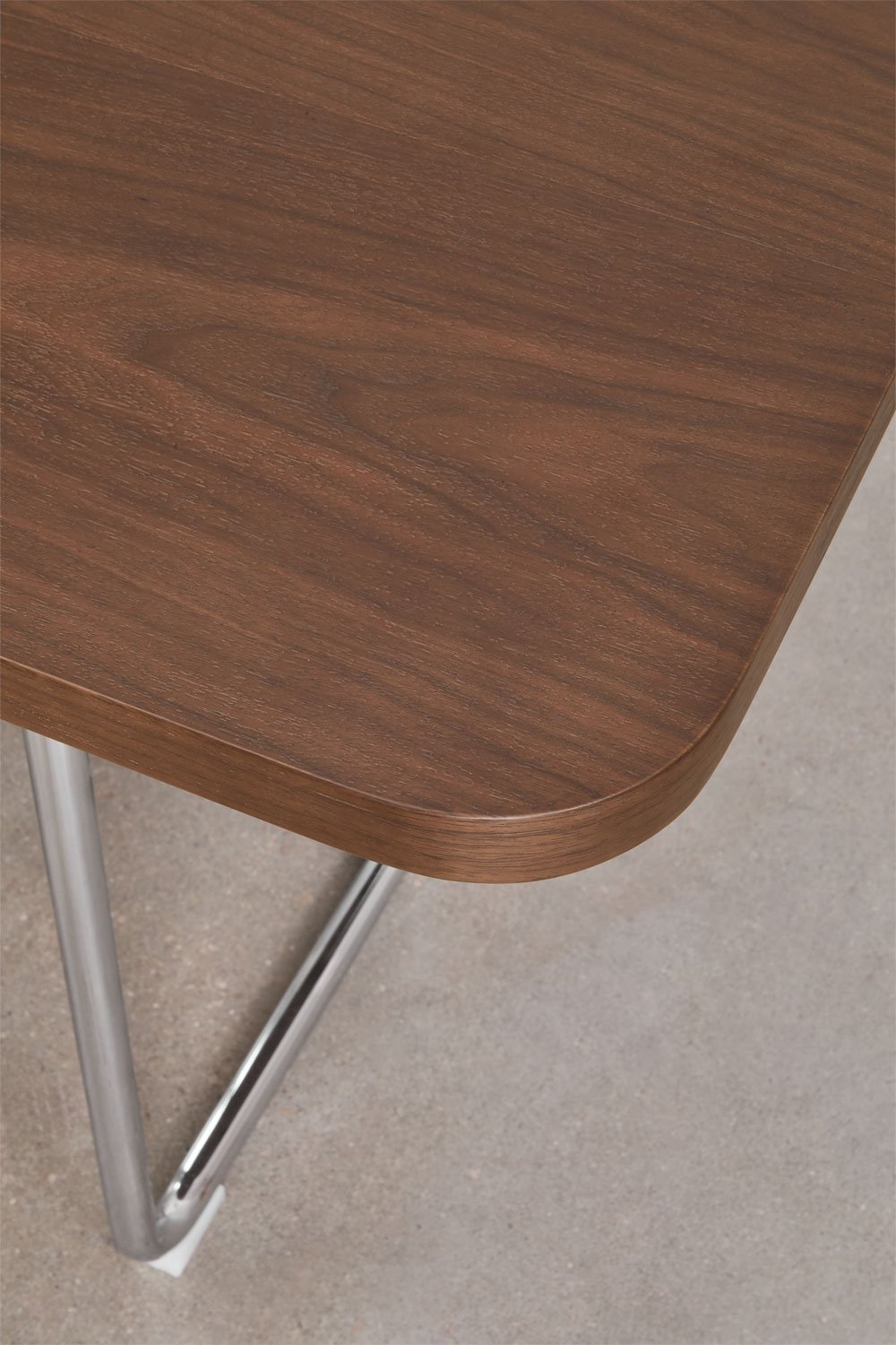 Rechthoekige eettafel in MDF en roestvrij staal Tento, galerij beeld 6