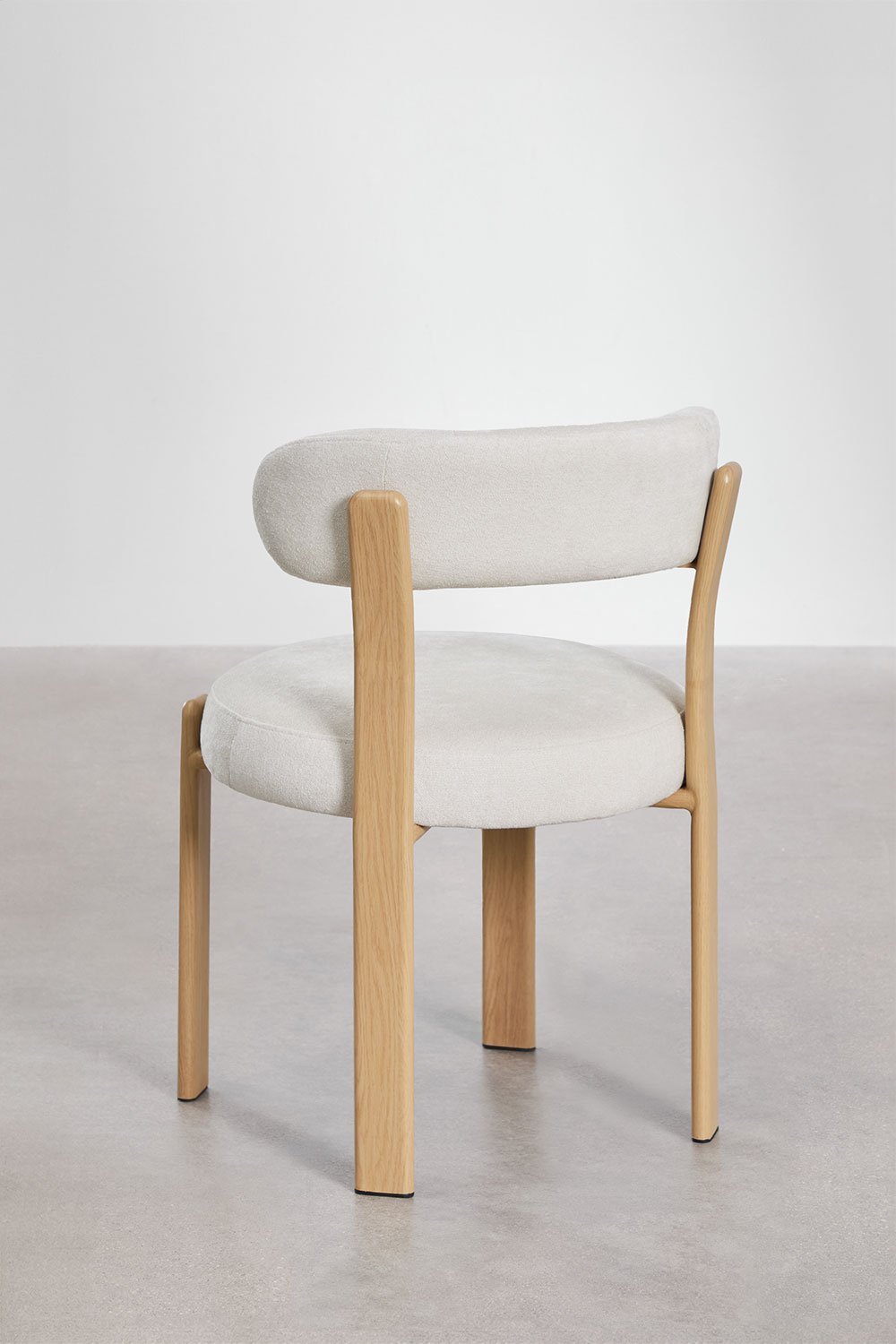 Set van 2 gestoffeerde eetkamerstoelen van ijzer Jolie, galerij beeld 7