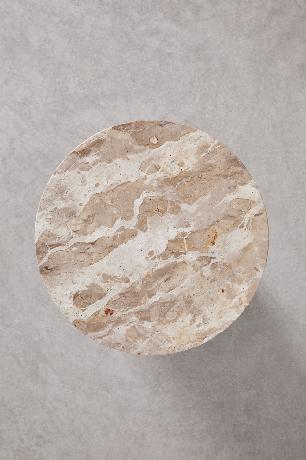 Ronde bijzettafel Ø35 cm in Mencia marmer, galerij beeld 8