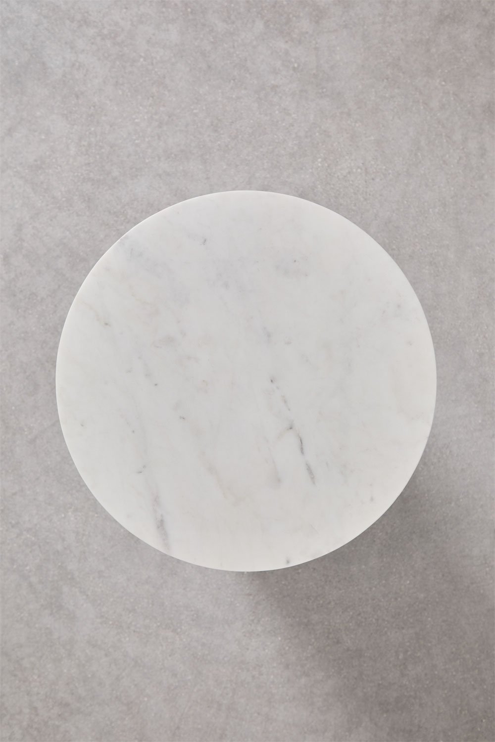 Rond nachtkastje Ø35 cm in Mencia marmer, galerij beeld 8