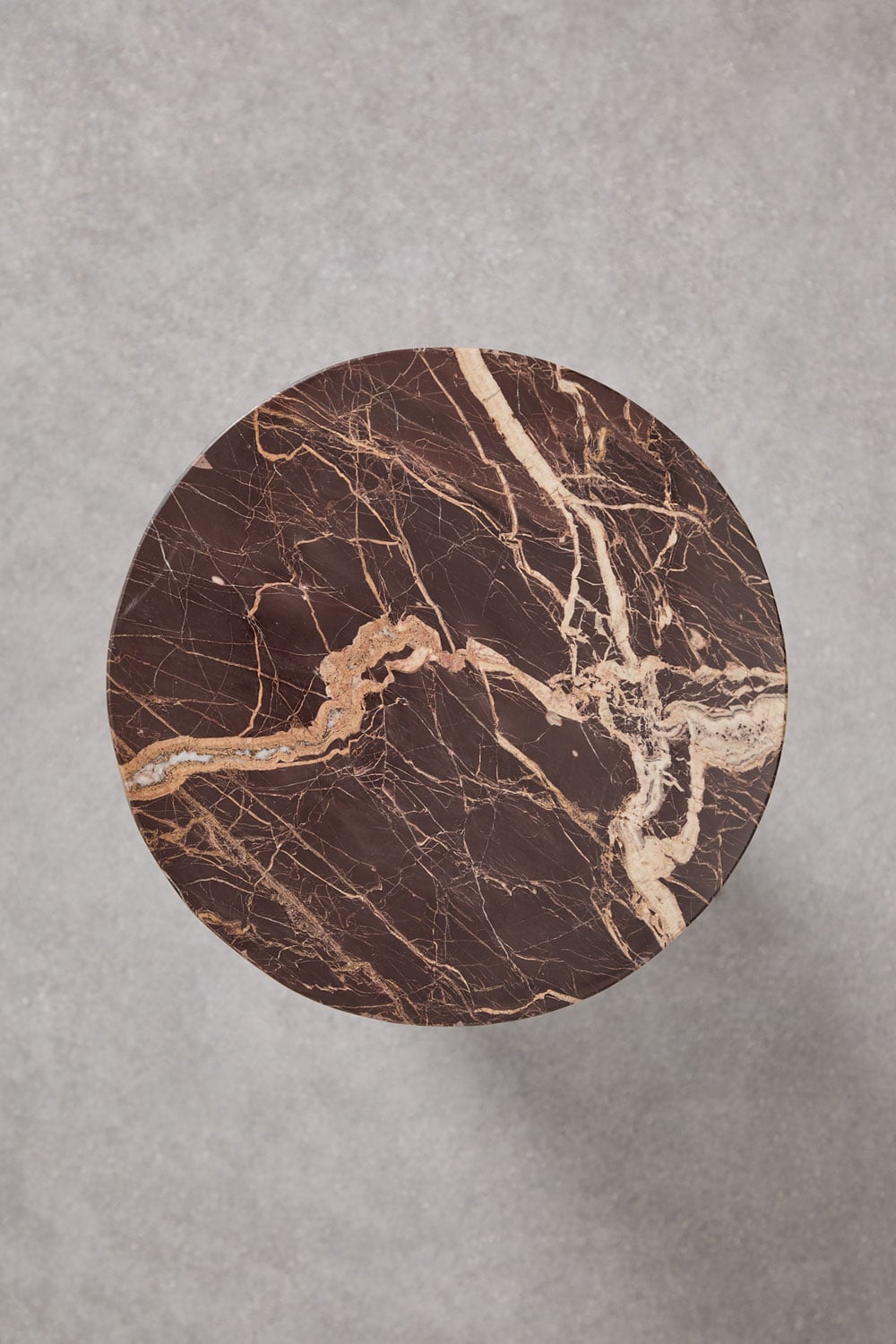 Set van 2 ronde nachtkastjes Ø30 cm in Graham marmer, galerij beeld 8