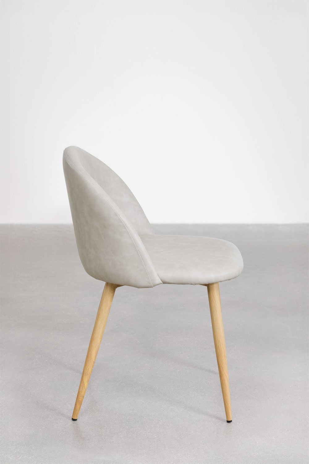 Set van 4 eetkamerstoelen bekleed met kunstleer Kana, galerij beeld 2